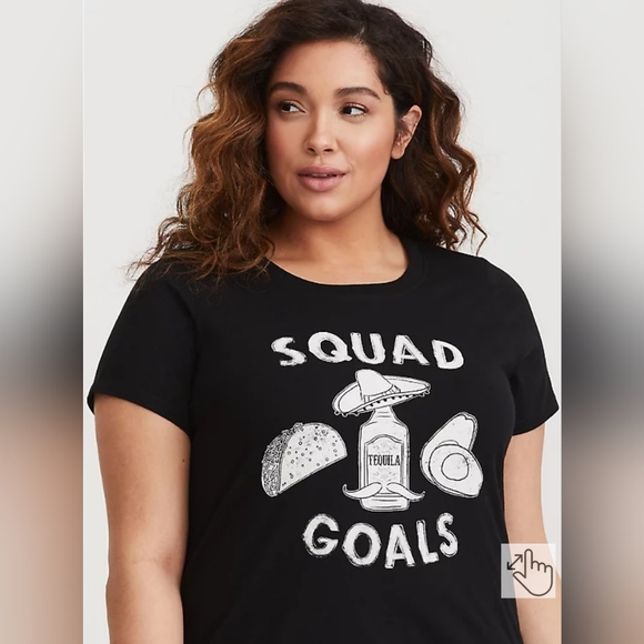 Torrid Black Taco Squad Goals Tee - Picture 1 of 6